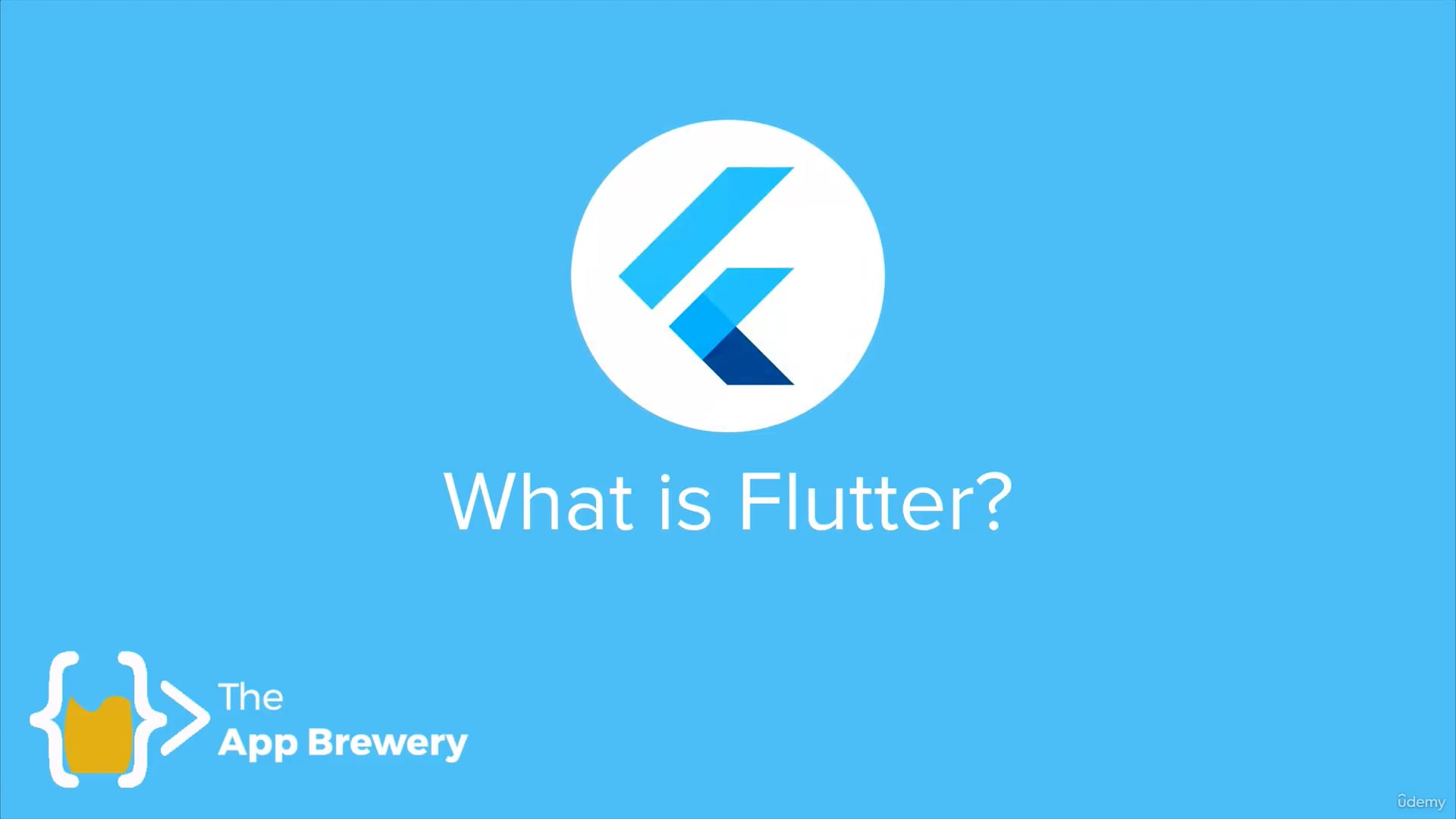 The Complete Flutter Development Bootcamp with Dart